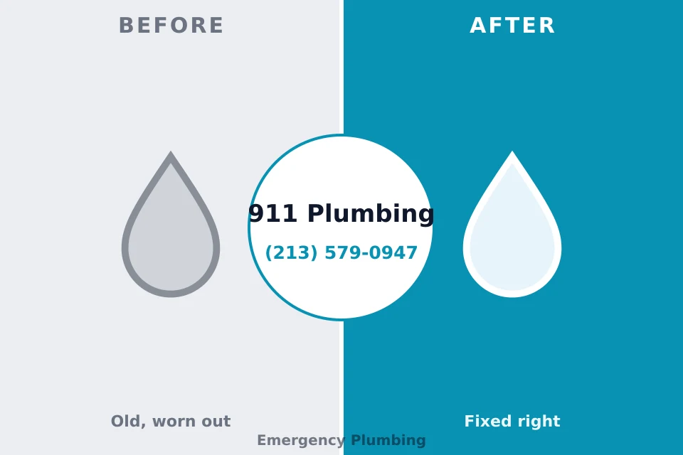 Before and after: plumbing repair Ponderosa Pine, NM